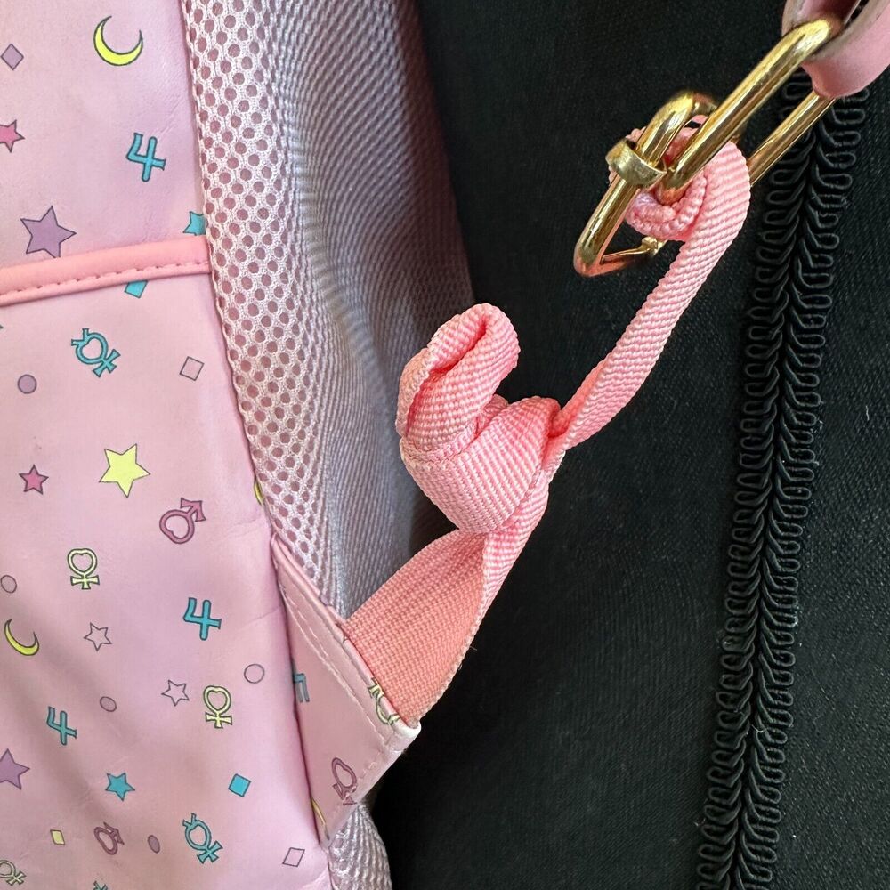 Sailor Moon Pink School Backpack Luna Large 17”X14” In the Name Of The Moon - Picture 9 of 16